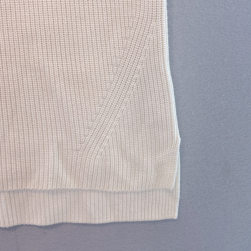 Everlane -Women’s The Chunky 100% Wool Sleeveless Turtleneck Vest Sweater Top Xs View 5